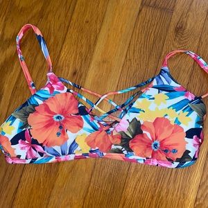 Hollister Swim Tropical Bikini Top